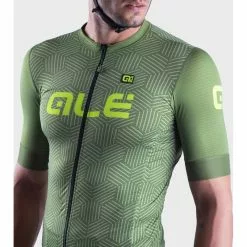 Maglia Ciclismo ALE' SOLID CROSS Verde -Vendite Caschi bici 28383 maglia ciclismo ale solid cross verde 2