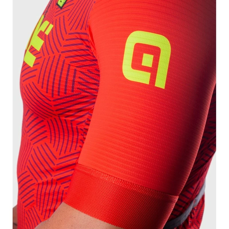 Maglia Ciclismo ALE' SOLID CROSS Rosso 3 Maglia Ciclismo ALE' SOLID CROSS Rosso - immagine 3