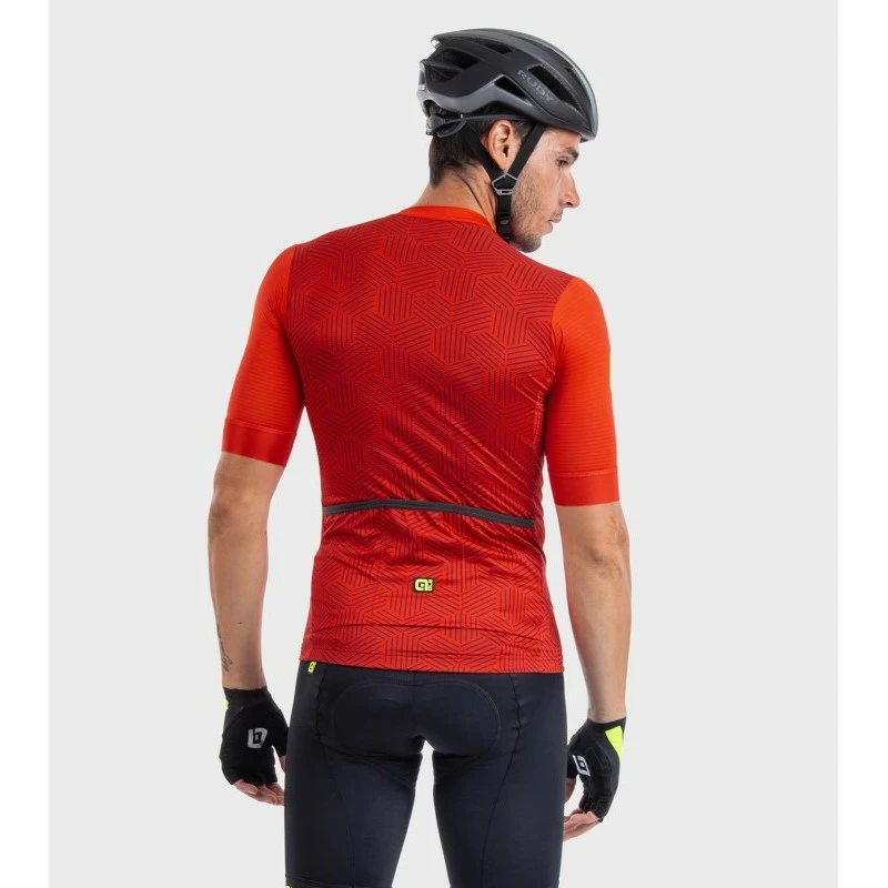 Maglia Ciclismo ALE' SOLID CROSS Rosso 5 Maglia Ciclismo ALE' SOLID CROSS Rosso - immagine 5