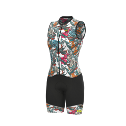 Body Ciclismo Donna ALE' PR-R TATTOO Bianco