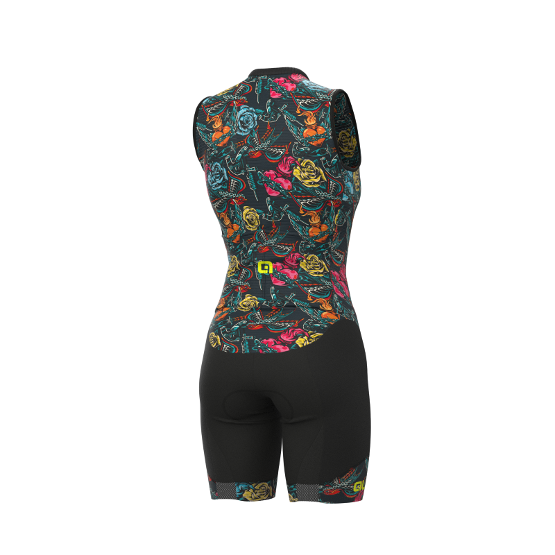 Body Ciclismo Donna ALE' PR-R TATTOO Grigio 2 Body Ciclismo Donna ALE' PR-R TATTOO Grigio - immagine 2