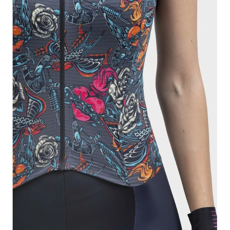Body Ciclismo Donna ALE' PR-R TATTOO Grigio 7 Body Ciclismo Donna ALE' PR-R TATTOO Grigio - immagine 7