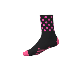 Calzini Ciclimo Q-SKIN 16cm ALE' BUBBLE Rosa Fluo