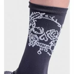 Calzini Ciclimo Q-SKIN 16cm ALE' SKULL Nero -Vendite Caschi bici calzini ciclimo q skin 16cm ale skull nero 2