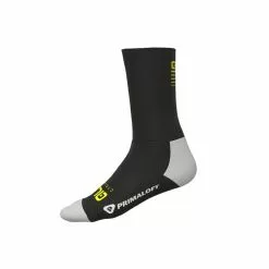 Calzini Invernali ALE' 18 Cm THERMO Primaloft Nero-giallo Fluo 2022