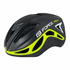 Casco Bici Da Corsa FORCE REX NERO FLUO