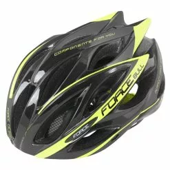 Casco Bici Force Bull Nero Fluo