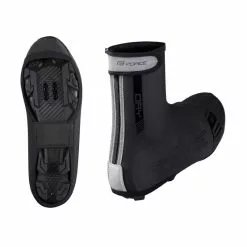 Copriscarpe Ciclismo Antivento Antipioggia FORCE PU DRY MTB Nero