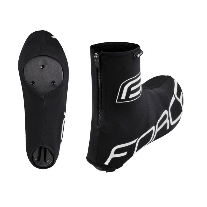 Copriscarpe Ciclismo FORCE LYCRA TERMO ROAD Nero 2 Copriscarpe Ciclismo FORCE LYCRA TERMO ROAD Nero - immagine 2