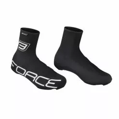 Copriscarpe Ciclismo FORCE LYCRA TERMO ROAD Nero