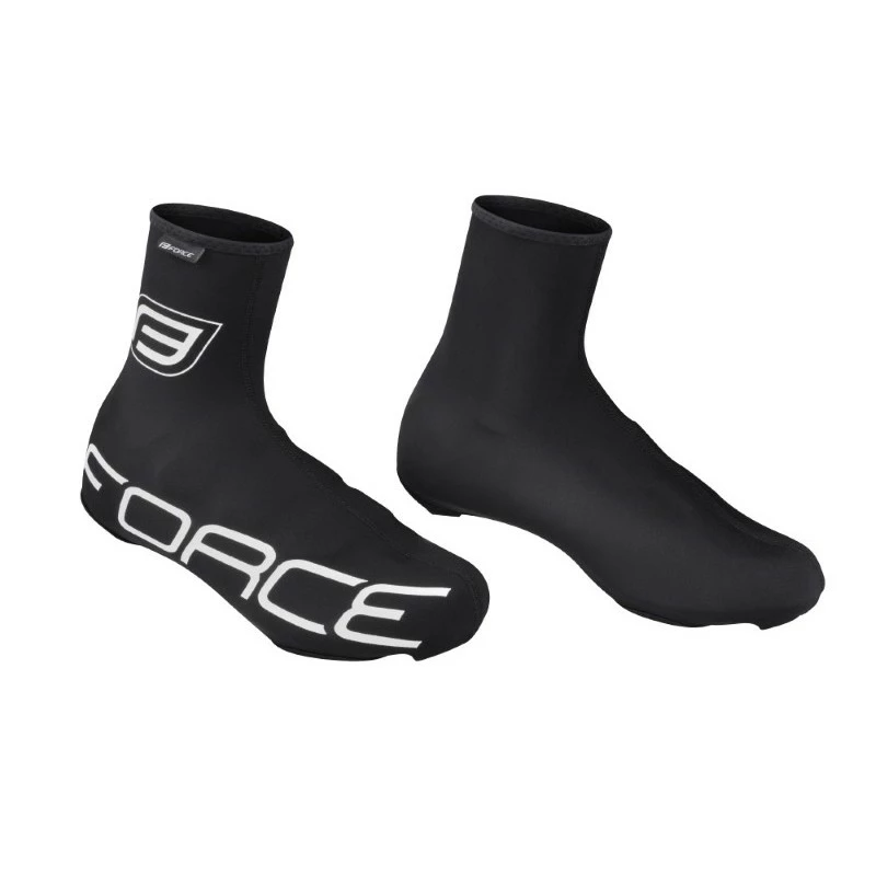 Copriscarpe Ciclismo FORCE LYCRA TERMO ROAD Nero 1 Copriscarpe Ciclismo FORCE LYCRA TERMO ROAD Nero