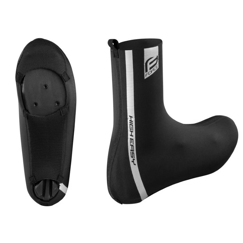 Copriscarpe Ciclismo Neoprene FORCE HIGH EASY ROAD Nero 1 Copriscarpe Ciclismo Neoprene FORCE HIGH EASY ROAD Nero