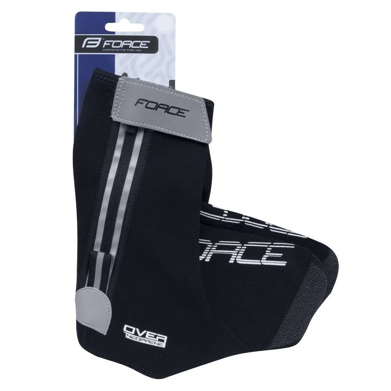 Copriscarpe Ciclismo Neoprene FORCE OVER ROAD Nero 4 Copriscarpe Ciclismo Neoprene FORCE OVER ROAD Nero - immagine 4