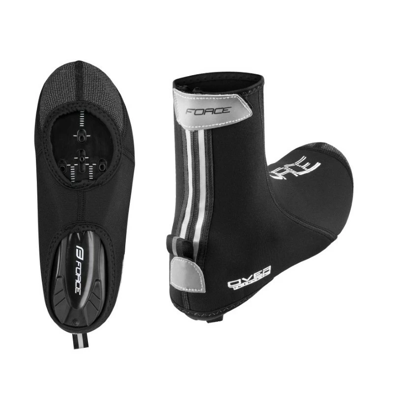 Copriscarpe Ciclismo Neoprene FORCE OVER ROAD Nero 1 Copriscarpe Ciclismo Neoprene FORCE OVER ROAD Nero