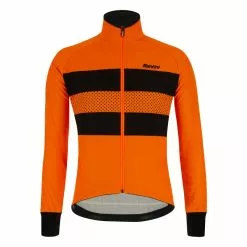 Giacca Invernale SANTINI COLORE BENGAL Arancio -Vendite Caschi bici giacca invernale santini colore bengal arancio 2