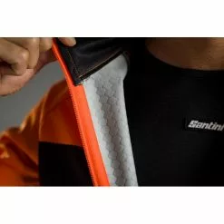 Giacca Invernale SANTINI COLORE BENGAL Nero -Vendite Caschi bici giacca invernale santini colore bengal nero 4