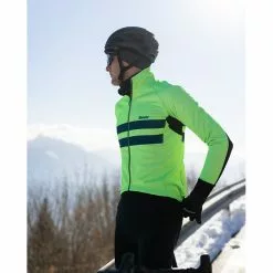 Giacca SANTINI Invernale ANTIPIOGGIA COLORE HALO Verde -Vendite Caschi bici giacca santini invernale antipioggia colore halo verde 5