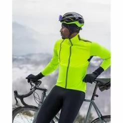 Giacca SANTINI Invernale ANTIPIOGGIA VEGA ABSOLUTE Verde Fluo -Vendite Caschi bici giacca santini invernale antipioggia vega absolute verde fluo 3