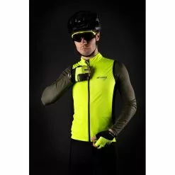 Gilet Ciclismo Antivento FORCE VEST VISION Fluo -Vendite Caschi bici gilet ciclismo antivento force vest vision fluo 3