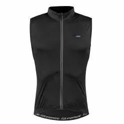 Gilet Ciclismo Antivento FORCE VEST VISION Nero