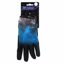 Force Guanti Estivi A Dita Lunghe MTB CORE Blu -Vendite Caschi bici guanti estivi a dita lunghe mtb core blu 2