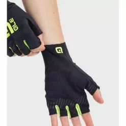Guanti Estivi Ciclismo ALE' VELOCISSIMO Nero-giallo Fluo -Vendite Caschi bici guanti estivi ciclismo ale velocissimo nero giallo fluo 3