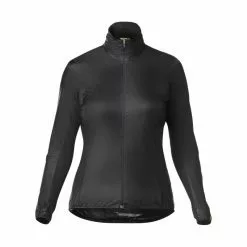 Guscio Ciclismo Antipioggia Antivento Mavic Sirocco Jacket Nero Donna