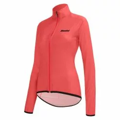 Guscio Ciclismo Antipioggia Antivento SANTINI NEBULA PURO JACKET Donna GN