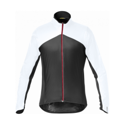 Guscio Giubbino Ciclismo Antipioggia Antivento Mavic Sirocco Jacket Bianco Uomo