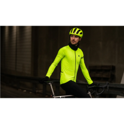 Maglia Ciclismo AGU THERMO ESSENTIAL Invernale Gialla Fluo -Vendite Caschi bici maglia ciclismo agu thermo essential invernale gialla fluo 9