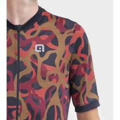 Maglia Ciclismo ALE' OFF ROAD - GRAVEL WOODLAND Rosso -Vendite Caschi bici maglia ciclismo ale off road gravel woodland rosso 3
