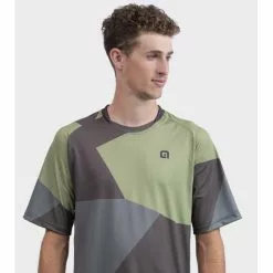 Maglia Ciclismo ALE' OFF ROAD - MTB SWEDISH CAMO Verde -Vendite Caschi bici maglia ciclismo ale off road mtb swedish camo verde 4