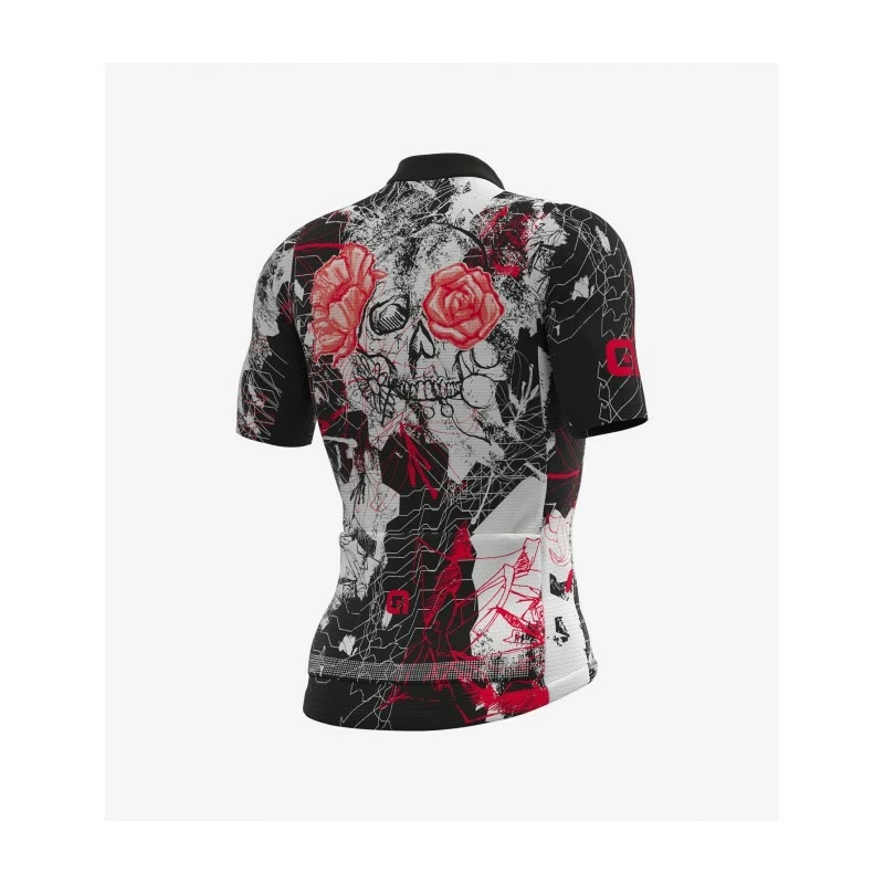 Maglia Ciclismo ALE' PR-R SKULL Nero-bianco 2 Maglia Ciclismo ALE' PR-R SKULL Nero-bianco - immagine 2