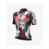 Maglia Ciclismo ALE' PR-R SKULL Nero-bianco