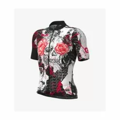 Maglia Ciclismo ALE' PR-R SKULL Nero-bianco