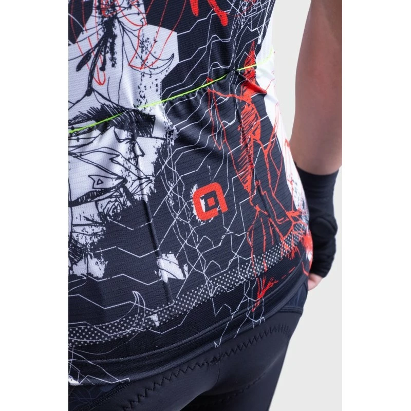 Maglia Ciclismo ALE' PR-R SKULL Nero-bianco 4 Maglia Ciclismo ALE' PR-R SKULL Nero-bianco - immagine 4
