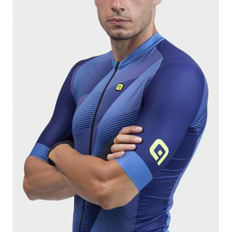 Maglia Ciclismo ALE' PR-R SQUARE Blu 4 Maglia Ciclismo ALE' PR-R SQUARE Blu - immagine 4