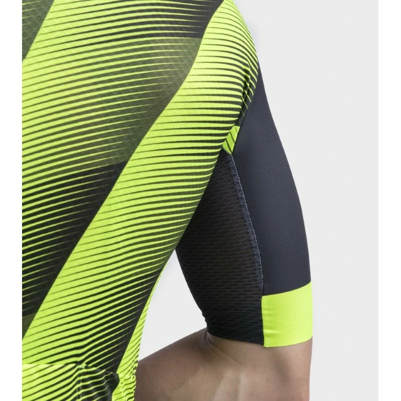 Maglia Ciclismo ALE' PR-R SQUARE Giallo Fluo 2 Maglia Ciclismo ALE' PR-R SQUARE Giallo Fluo - immagine 2