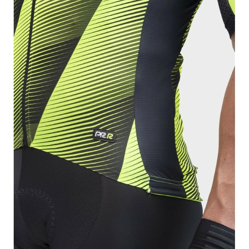 Maglia Ciclismo ALE' PR-R SQUARE Giallo Fluo 5 Maglia Ciclismo ALE' PR-R SQUARE Giallo Fluo - immagine 5