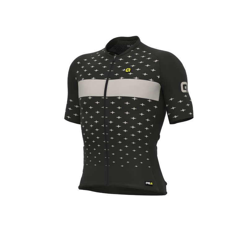 Maglia Ciclismo ALE' PR-R STARS Nero-tortora 1 Maglia Ciclismo ALE' PR-R STARS Nero-tortora