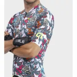 Maglia Ciclismo ALE' PR-R TATTOO Bianco -Vendite Caschi bici maglia ciclismo ale pr r tattoo bianco 3