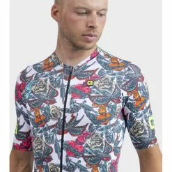 Maglia Ciclismo ALE' PR-R TATTOO Bianco -Vendite Caschi bici maglia ciclismo ale pr r tattoo bianco 4