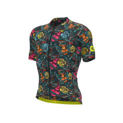Maglia Ciclismo ALE' PR-R TATTOO Grigio