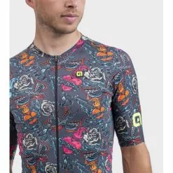 Maglia Ciclismo ALE' PR-R TATTOO Grigio -Vendite Caschi bici maglia ciclismo ale pr r tattoo grigio 3