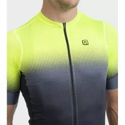 Maglia Ciclismo ALE' PR-S GRADIENT Giallo Fluo -Vendite Caschi bici maglia ciclismo ale pr s gradient giallo fluo 3