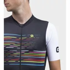 Maglia Ciclismo ALE' PR-S LOGO Nero -Vendite Caschi bici maglia ciclismo ale pr s logo nero 4