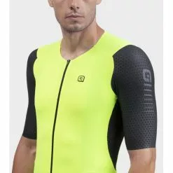 Maglia Ciclismo ALE' R-EV1 RACE SPECIAL Giallo Fluo -Vendite Caschi bici maglia ciclismo ale r ev1 race special giallo fluo 4