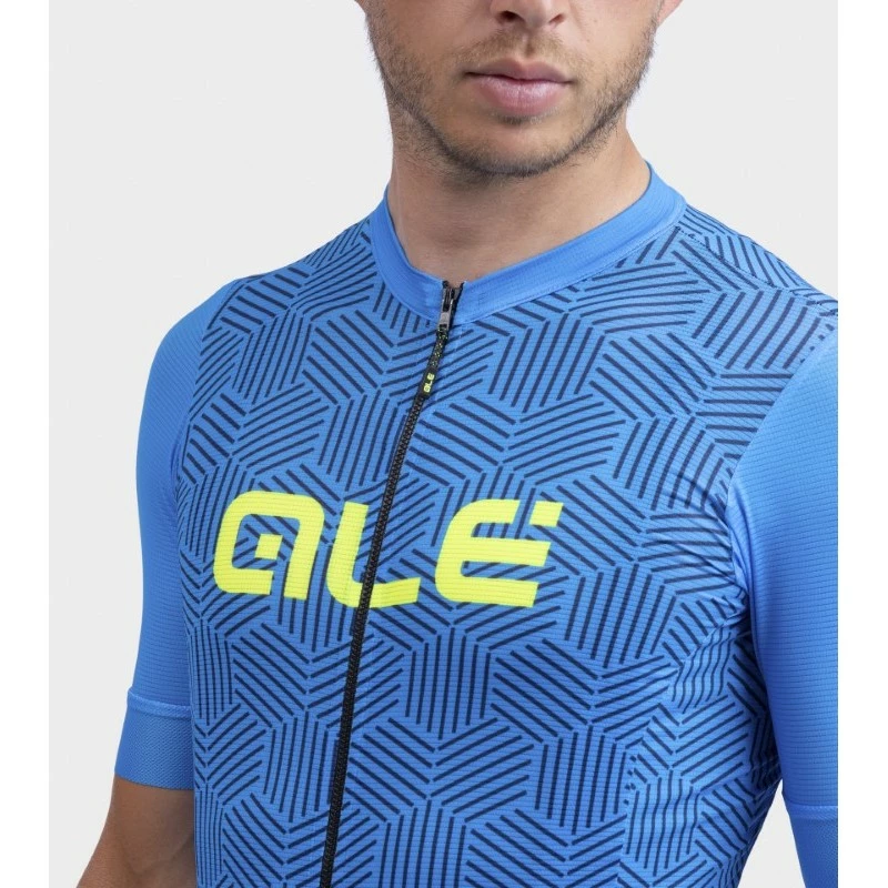 Maglia Ciclismo ALE' SOLID CROSS Azzurro 2023 4 Maglia Ciclismo ALE' SOLID CROSS Azzurro 2023 - immagine 4