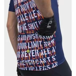 Maglia Ciclismo ALE' SOLID RIDE Blu -Vendite Caschi bici maglia ciclismo ale solid ride blu 2