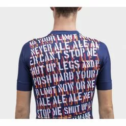 Maglia Ciclismo ALE' SOLID RIDE Blu -Vendite Caschi bici maglia ciclismo ale solid ride blu 3